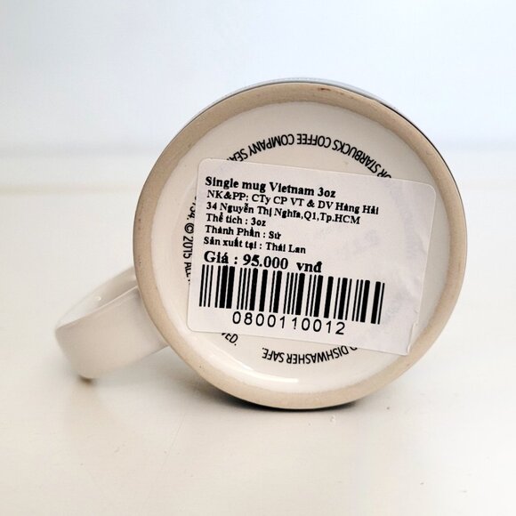 Starbucks Vietnam Global Icon Collector Demitasse Mug 3 oz - NEW - Picture 5 of 5